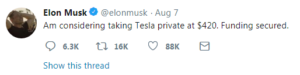 Elon Musk Tweet